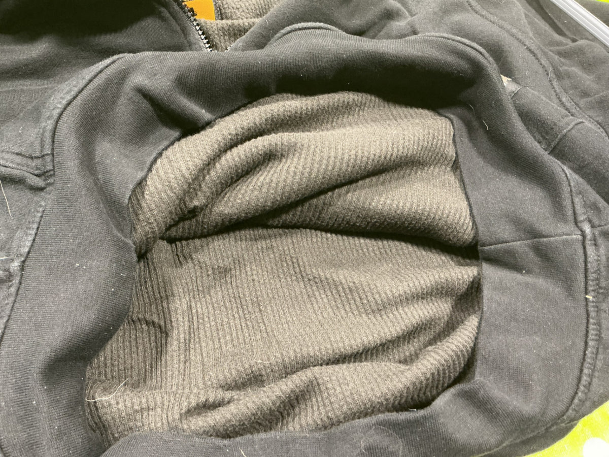 Hoody Berne Size Large Black Lined