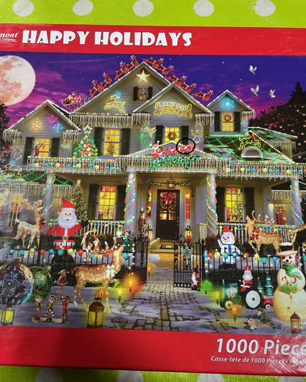 Puzzle Happy Holidays. Missing One Piece