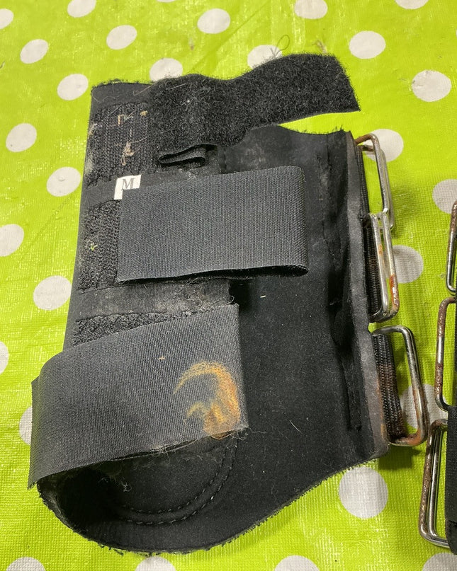 Splint Boots Black Size Medium