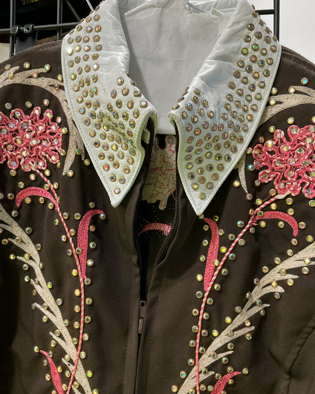 Show Shirt Showmanship Jacket Leather Accents Med