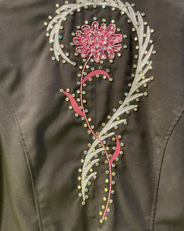 Show Shirt Showmanship Jacket Leather Accents Med