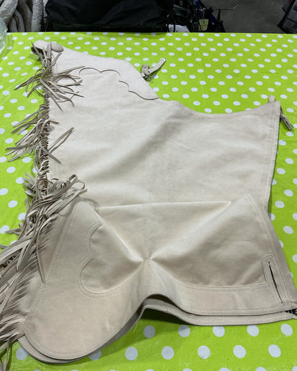 Western Show Chaps. Hobby Horse Beige Large