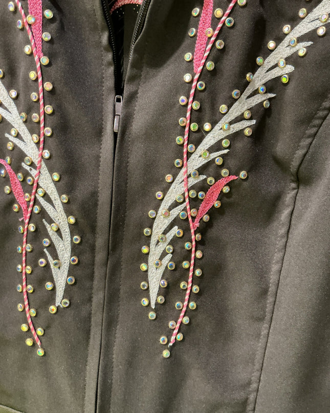 Show Shirt Showmanship Jacket Leather Accents Med