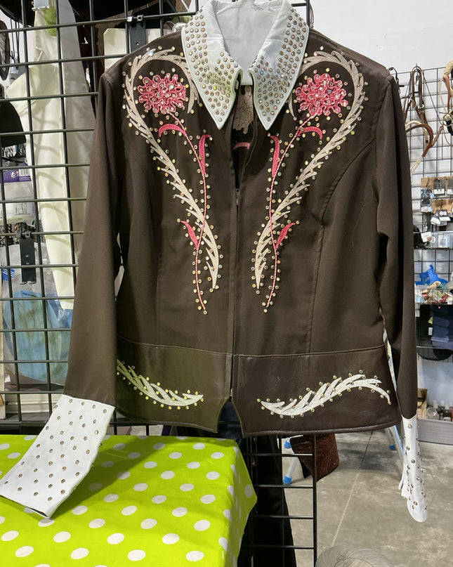 Show Shirt Showmanship Jacket Leather Accents Med
