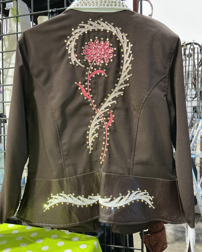 Show Shirt Showmanship Jacket Leather Accents Med