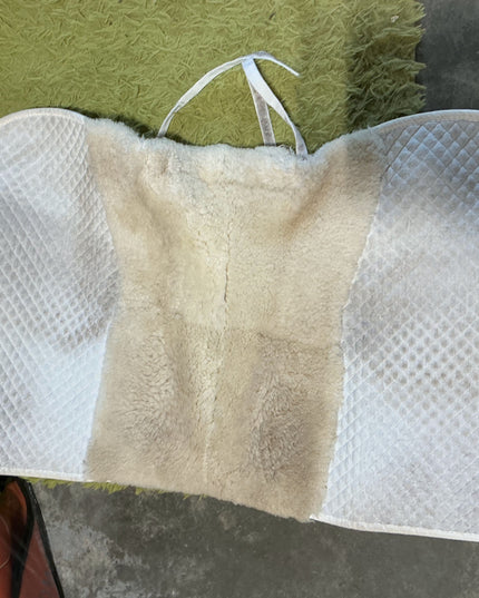 English Saddle Pad White Full Dressage