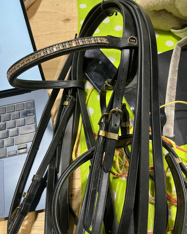English Bridles Double KHR Warmblood
