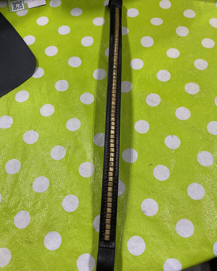 English Brow Band Gold Accents