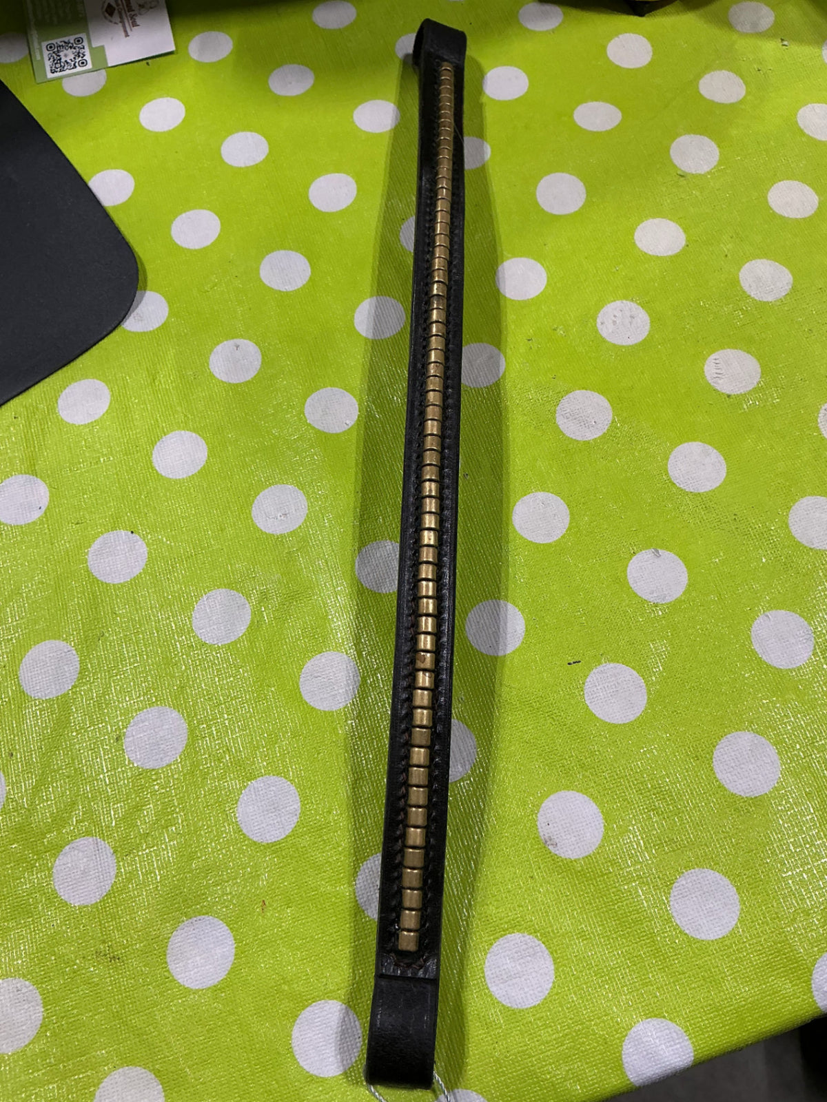 English Brow Band Gold Accents