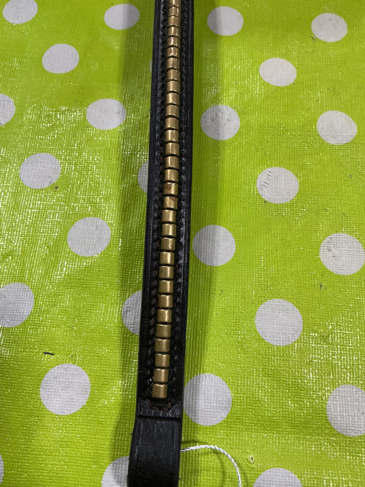 English Brow Band Gold Accents