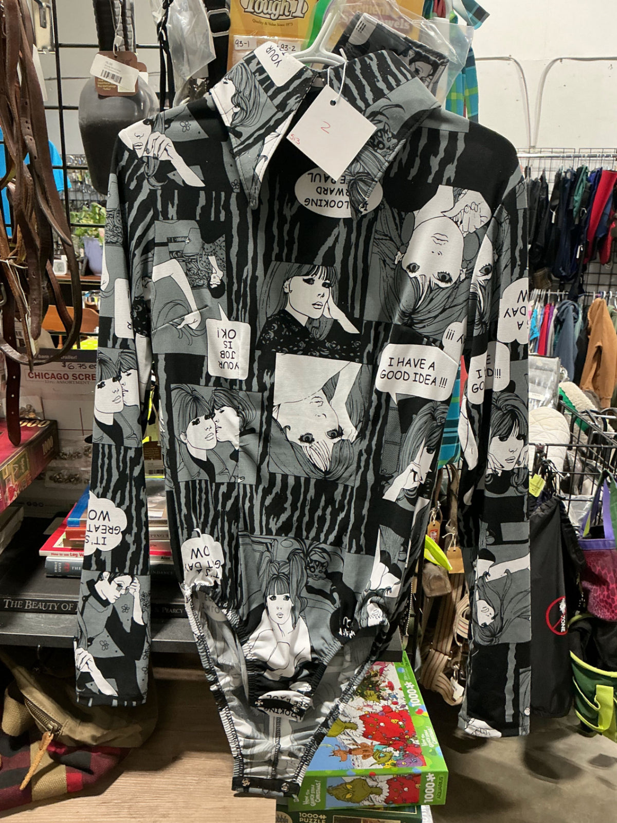 Show Shirt Body Suit White/Black med