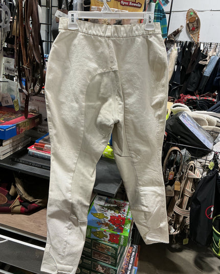 Breeches Arista Leather Seat -White 32T