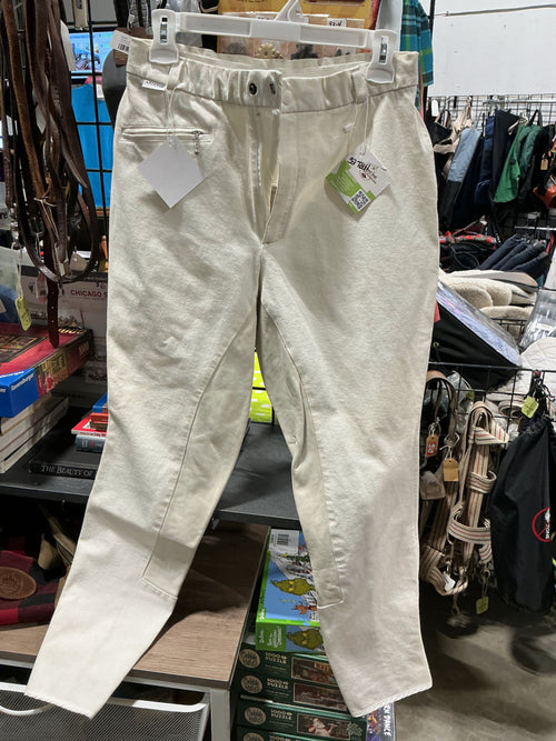 English Breeches – Arista Leather Seat, White, 32T | Used, Very Good