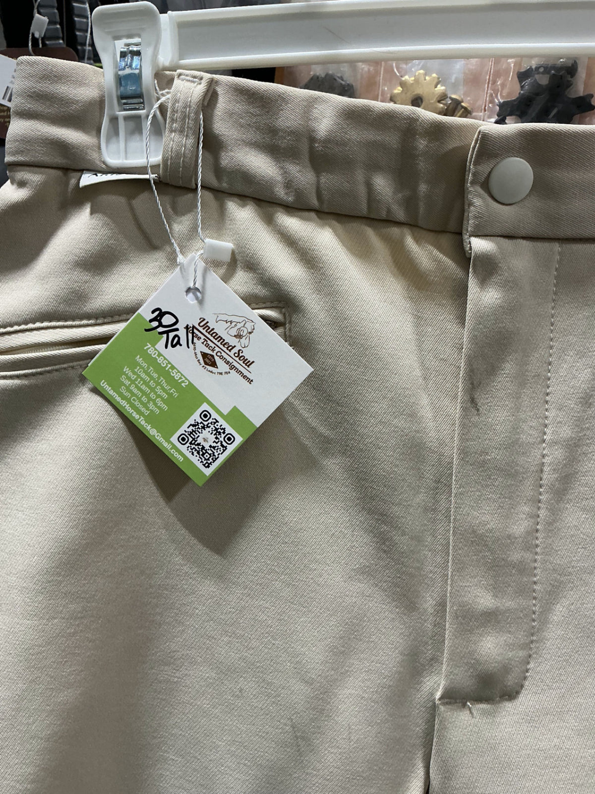 Breeches Arista Leather Seat -Tan 30T