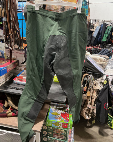Breeches Arista Leather Seat -Green 32T
