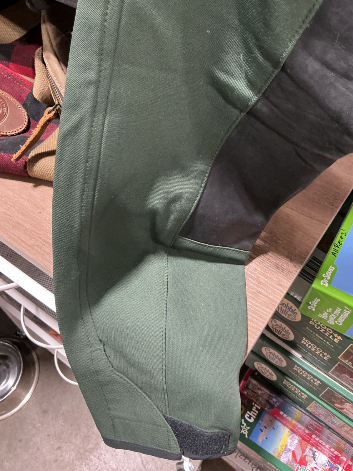Breeches Arista Leather Seat -Green 32T