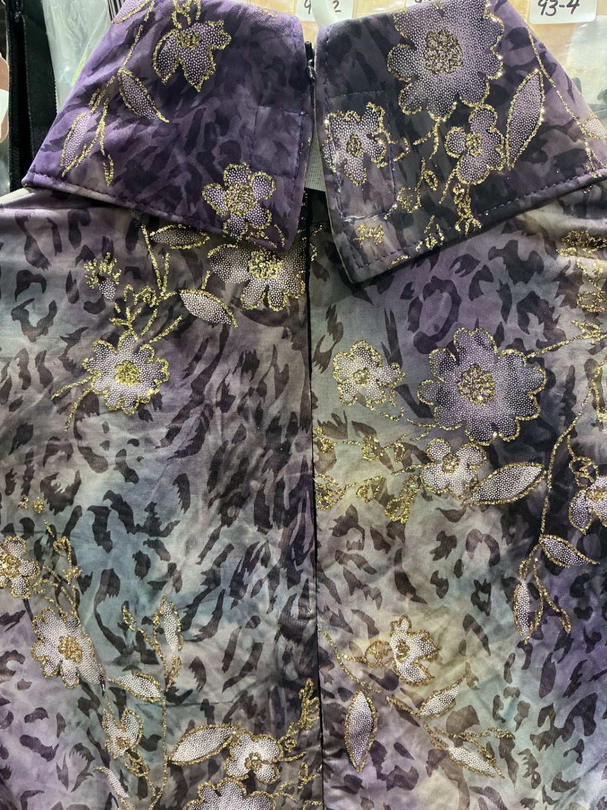 Show Shirt Body Suit Purple Gold Med
