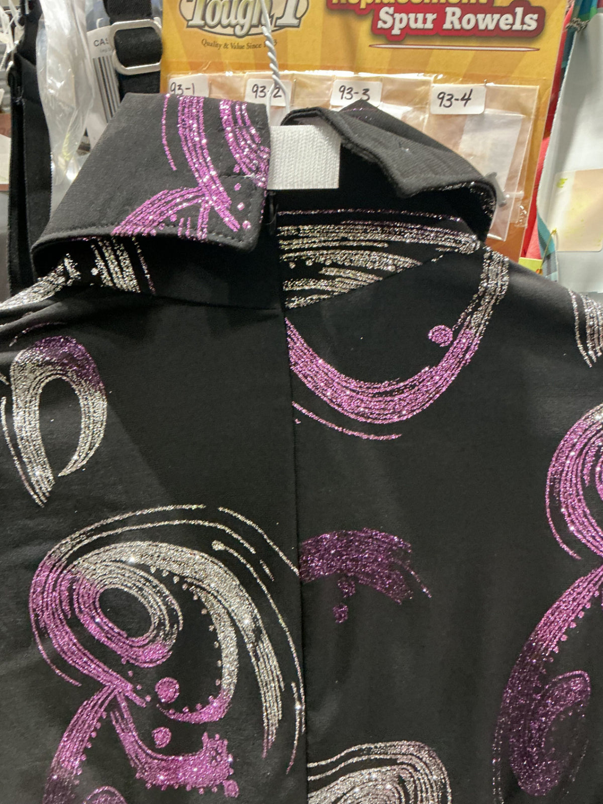 Show Shirt Body Suit BlackPurpleSilver Med