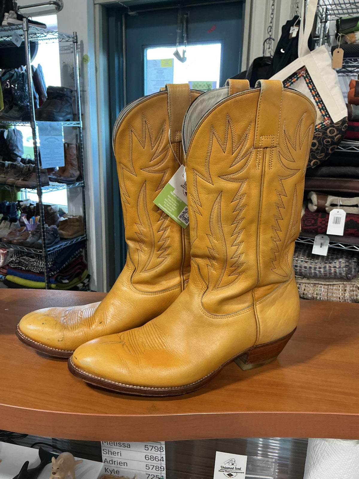 Cowboy Boots Tan Mens 12