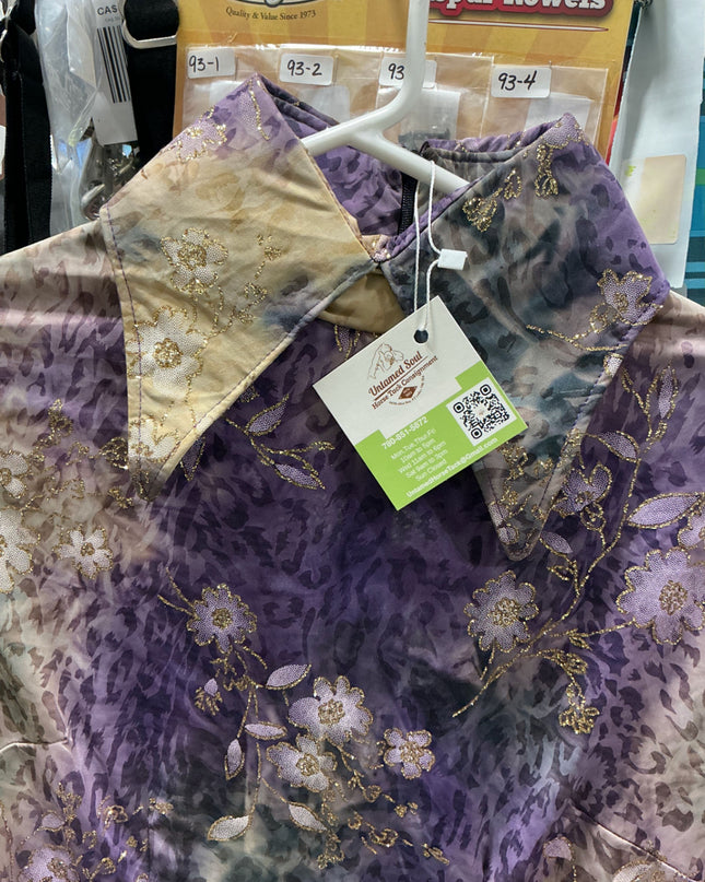 Show Shirt Body Suit Purple Gold Med