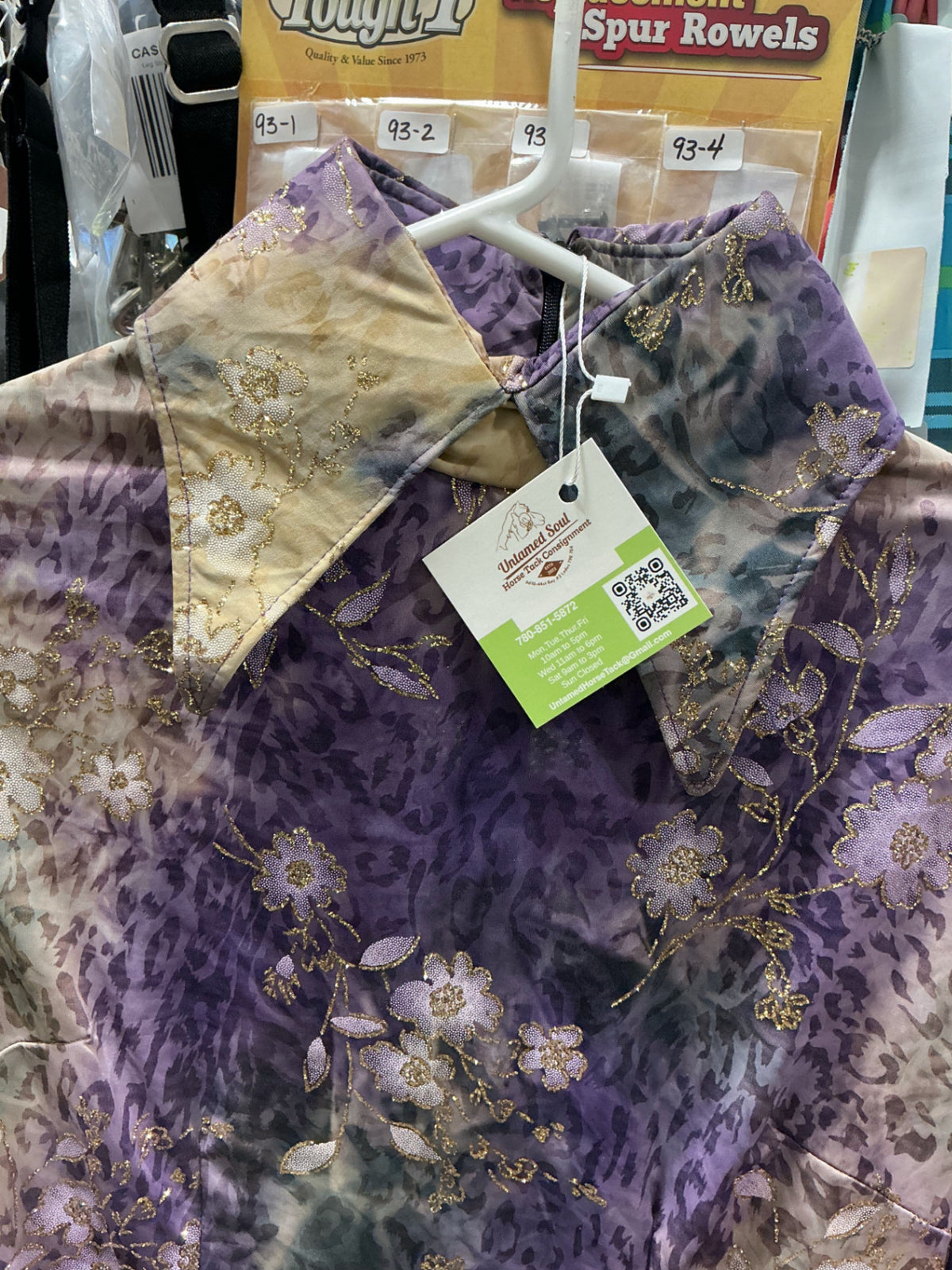 Show Shirt Body Suit Purple Gold Med