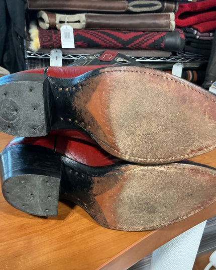 Cowboy Boots Black/Red 9