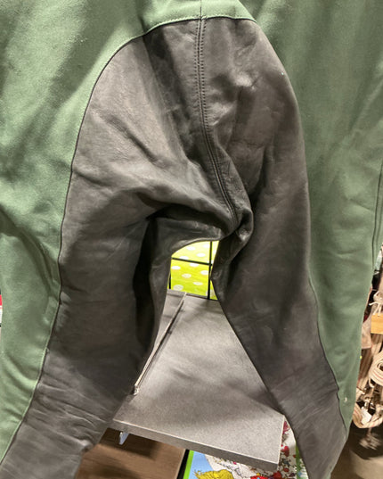 Breeches Arista Leather Seat -Green 30Tall