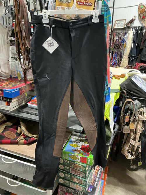 English Breeches – Arista Leather Seat, Black, 30T | Used, Very Good