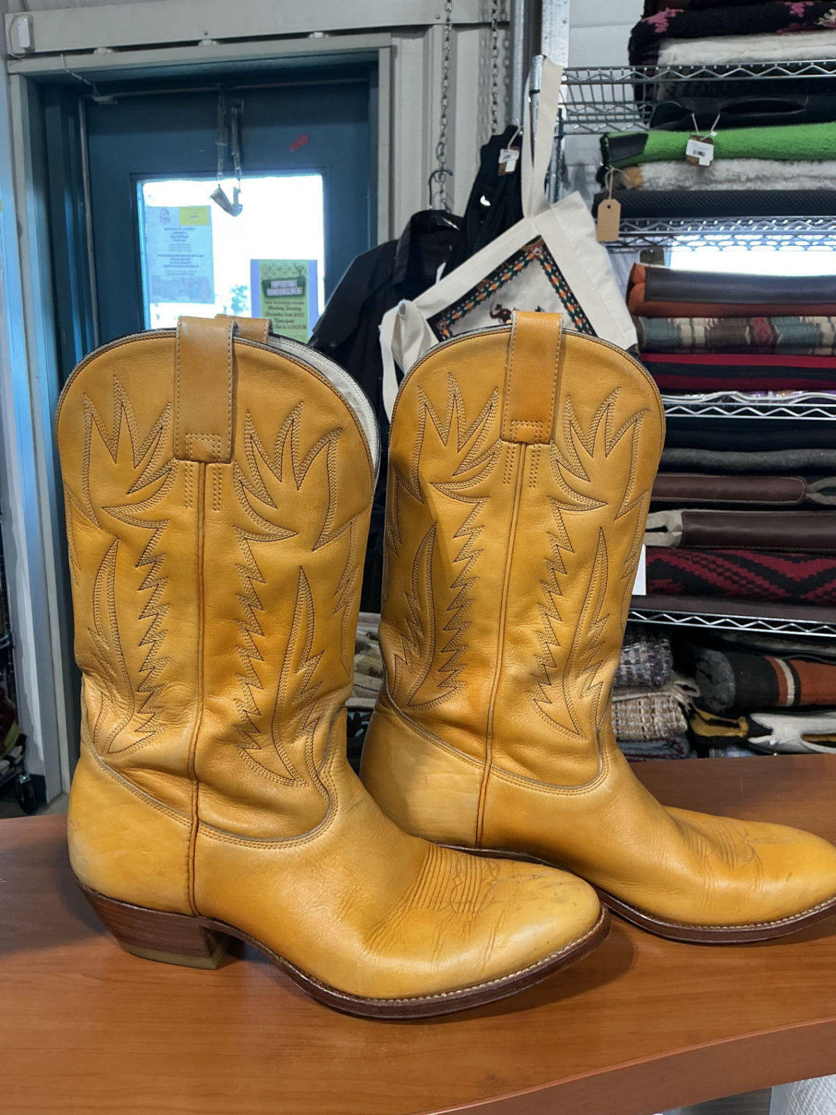 Cowboy Boots Tan Mens 12