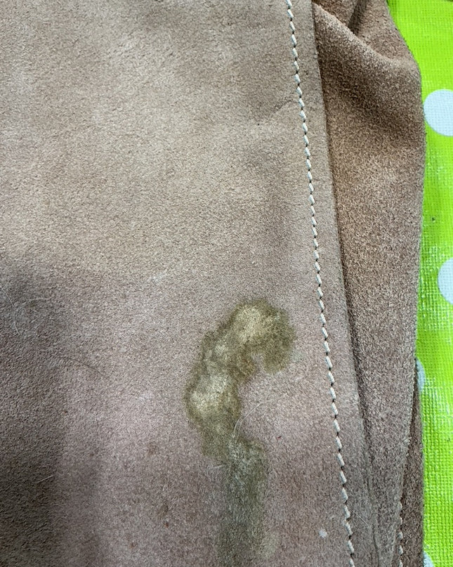 Saddle Bags Leather Brown Rip & Stains. (see pics)