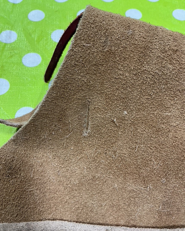 Saddle Bags Leather Brown Rip & Stains. (see pics)