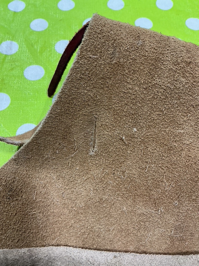 Saddle Bags Leather Brown Rip & Stains. (see pics)