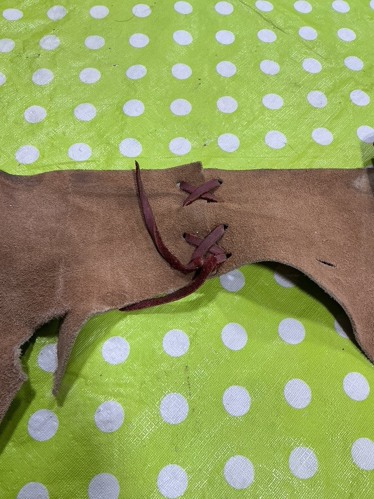 Saddle Bags Leather Brown Rip & Stains. (see pics)