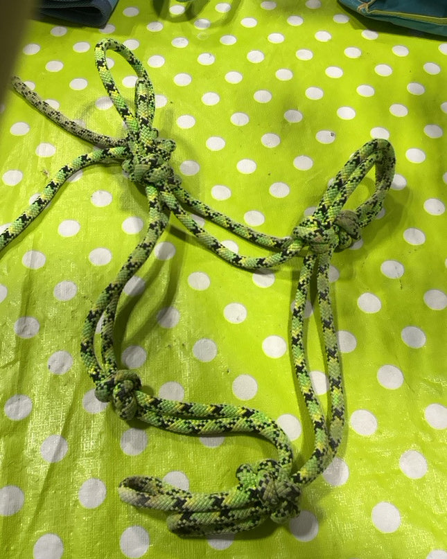 Halter  Green/Black Rope  (worn spots)