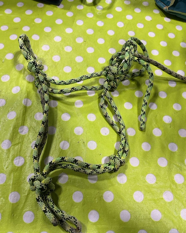 Halter  Green/Black Rope  (worn spots)