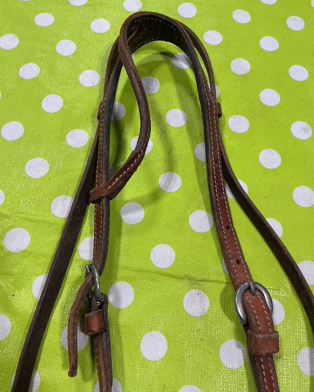 Bridle Western with Reins  5" Curb Bit  One Ear