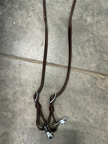 Western Reins Loop Barrel Leather 