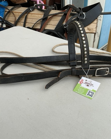 Western Bridles 4.25" Bit Rope Reins 