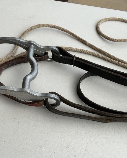 Western Bridles 4.25" Bit Rope Reins 
