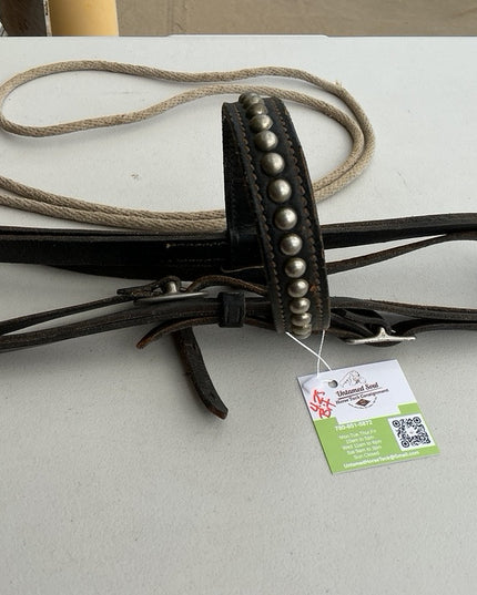 Western Bridles 4.25" Bit Rope Reins 