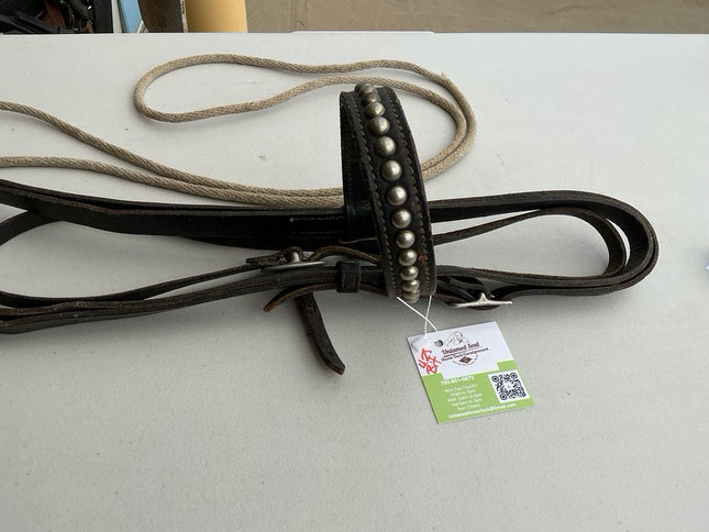 Western Bridles 4.25" Bit Rope Reins 