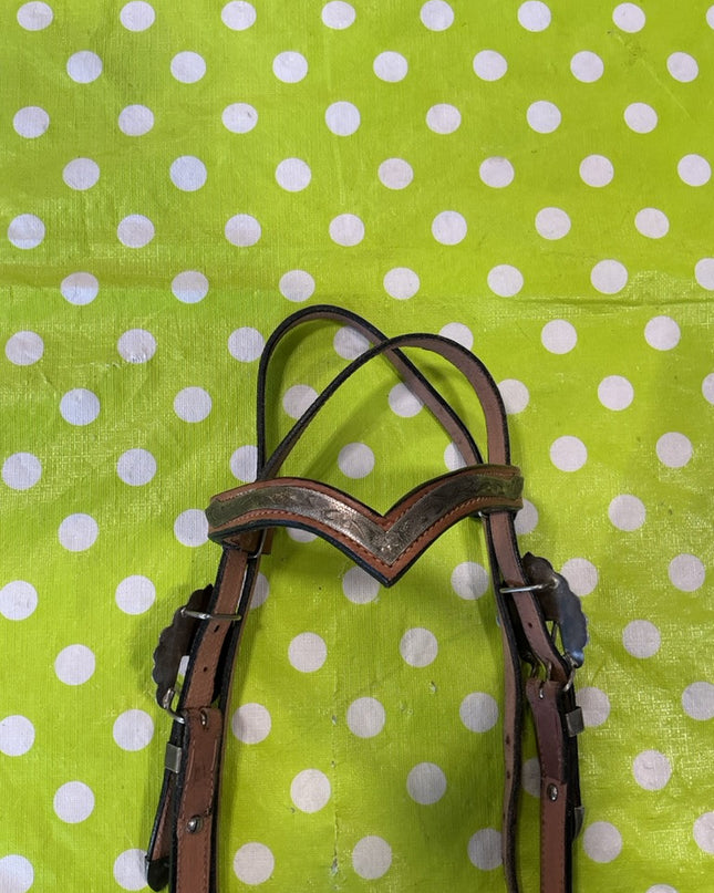 Western Headstall Silver Accents & Bit4.5" LG Pony
