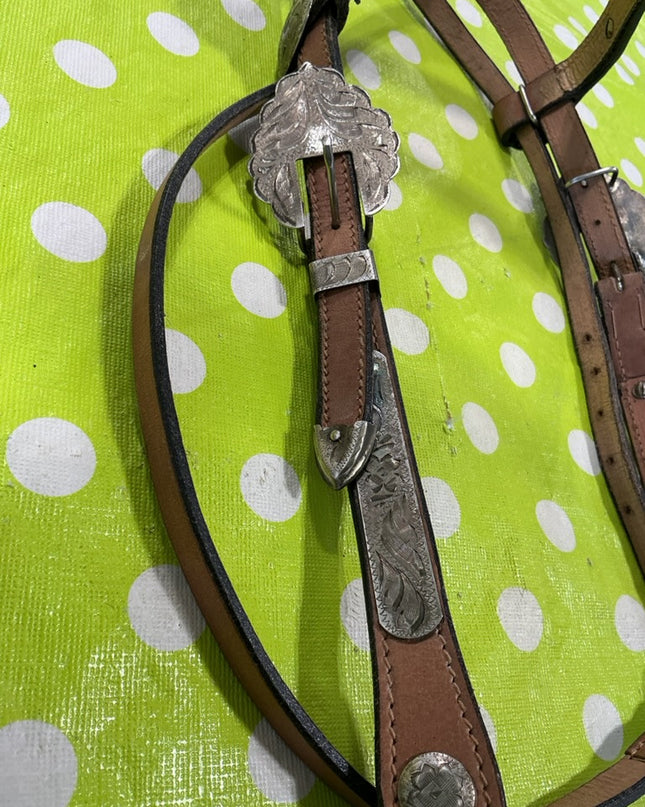 Western Headstall Silver Accents & Bit4.5" LG Pony
