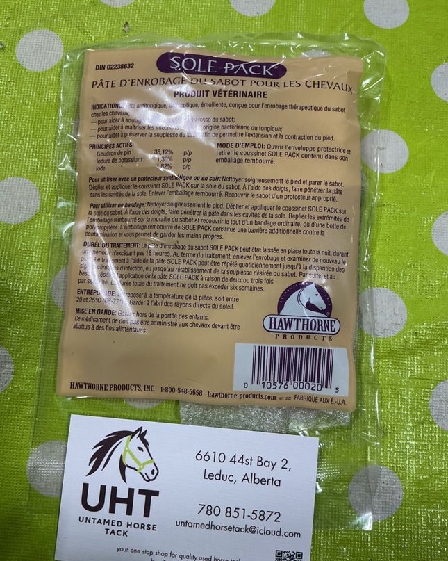 Sole Pack Hoof Packing