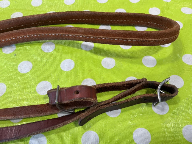 Western Reins Barrel Leather