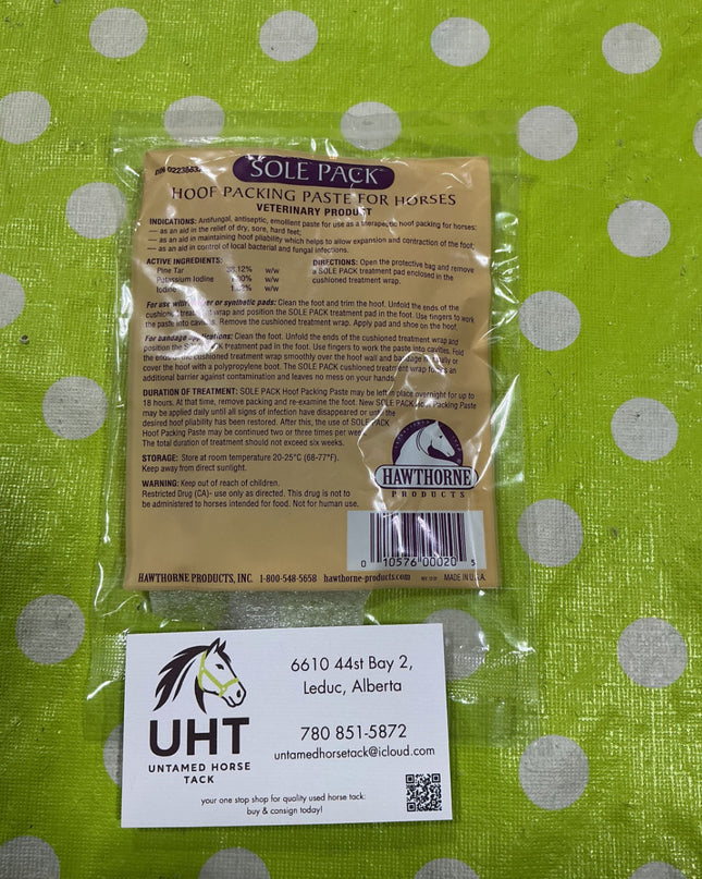 Sole Pack Hoof Packing