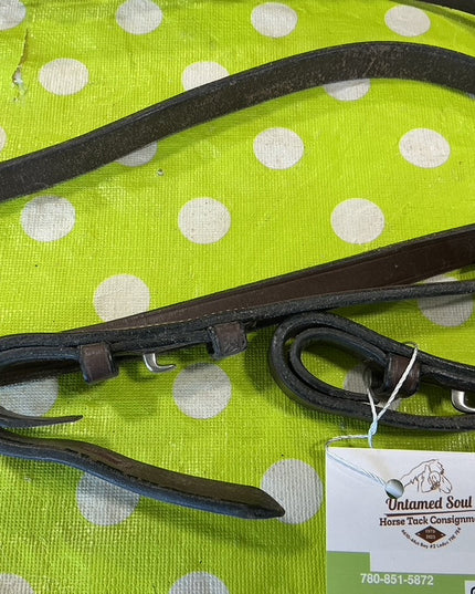 English Braided Reins Brown 