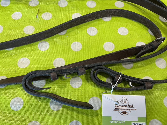 English Braided Reins Brown 
