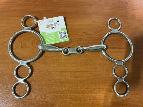 Bit French Link 3 Ring Continental Gag 5.5"