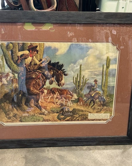 Picture Framed "The Alarm" 